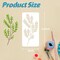 18PCS Floral & Leaf Painting Stencils Set – 6 x 3 Inch Reusable Botanical Templates for DIY Crafts, Wood, Wall Art, Canvas, Card Making & Home Decor